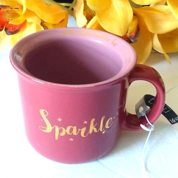 BOSTON WAREHOUSE SPARKLE COFFEE MUG SIZE 16oz. NWT - Picture 7 of 9